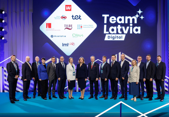 Team Latvia Diital konsorcija dalībnieki atklāšanas pasākumā